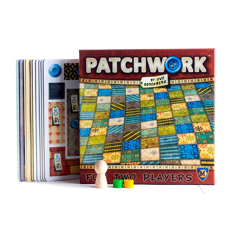 Juego de mesa de retazos para dos jugadores, cartas de papel de juegos divertidos para fiesta, versión china/inglesa, juego de mesa de estrategia