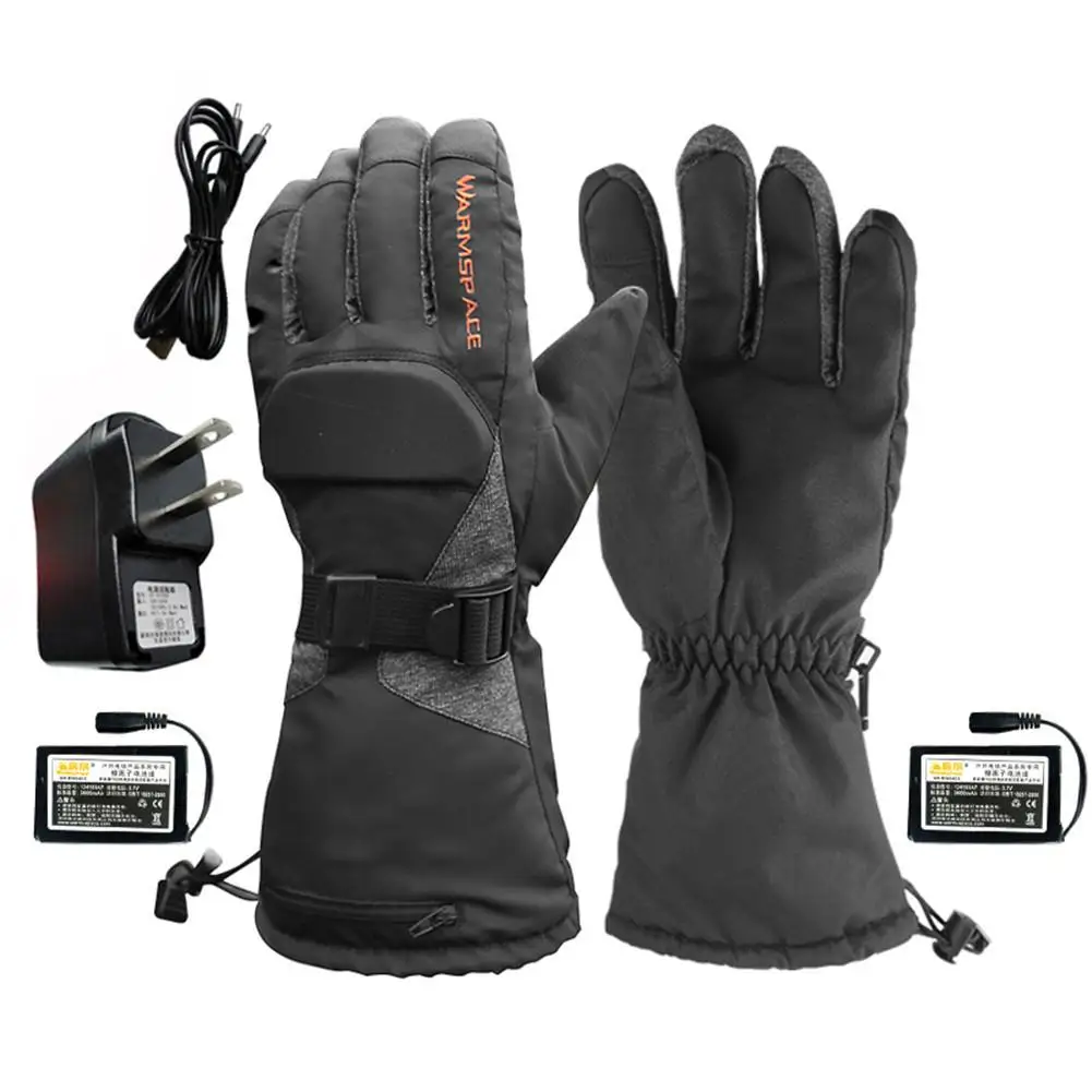 

Winter Warmer Electric Thermal Sport Gloves Waterproof Touch Screen Heated Gloves Battery Powered For Motorcycle Snow Ski Gloves