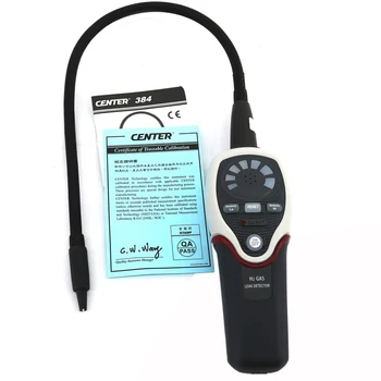 

CENTER-384 Hydrogen(H2) Gas Leak Detector,Detectable Gases: mixture 5% Hydrogen (H2) + 95% Nitrogen(N)F,Carrying case included.