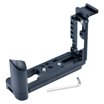 

Hand Grip Quick Release L Plate Bracket Adjustable with Hot Shoe for Fuji X100V Fujifilm X-100V