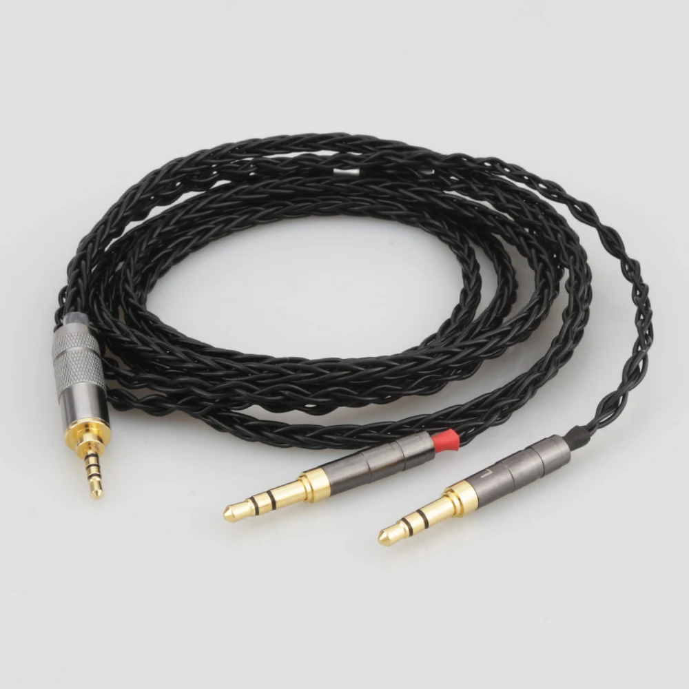 Audiocrast Silver Headphone Upgrade Cable for Sundara Aventho Focal Elegia t1 t5p D600 D7200 MDR Z7 MDR Z1R