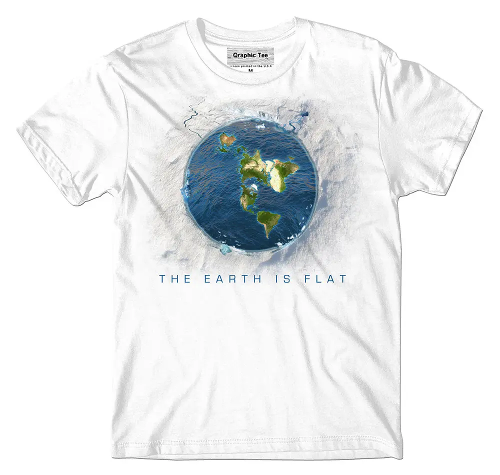 

Flat Earth t-shirt, Infinite Plane, Earth is flat, Firmament, New World OrderCool Casual Unisex Fashion tshirt free shipping