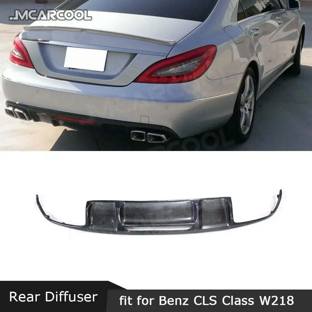 Диффузор заднего бампера из углеродного волокна для Benz CLS Class W218 CLS300 CLS350 AMG Sport