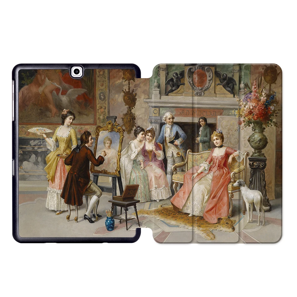SS07 MTT чехол из искусственной кожи для samsung Galaxy Tab S2 9,7 ''T810 T815 T813 T819 Магнитный Флип-Стенд чехол для планшета с масляным рисунком - Цвет: SS07
