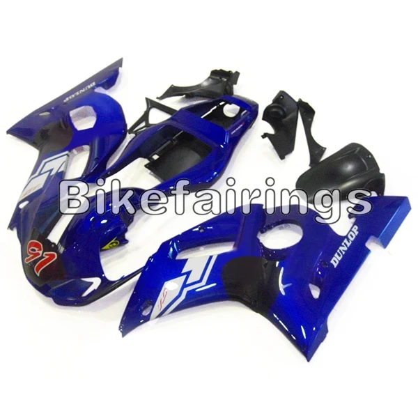 As Picture Shown Сине-белые велосипед средства ухода за кожей Работа для Yamaha 1998 1999 2000 2001 2002 YZF-600 YZF600 R6 корпусов Пластик оболочки капот Обтекатели Панель крышка - Цвет: As Picture Shown