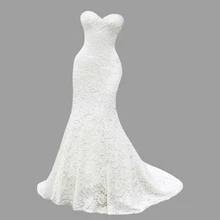 NBW108 Robe De Mariage Русалка Кружева свадебное платье Свадебные платья для любимой Невесты Простой vestido de noiva на заказ