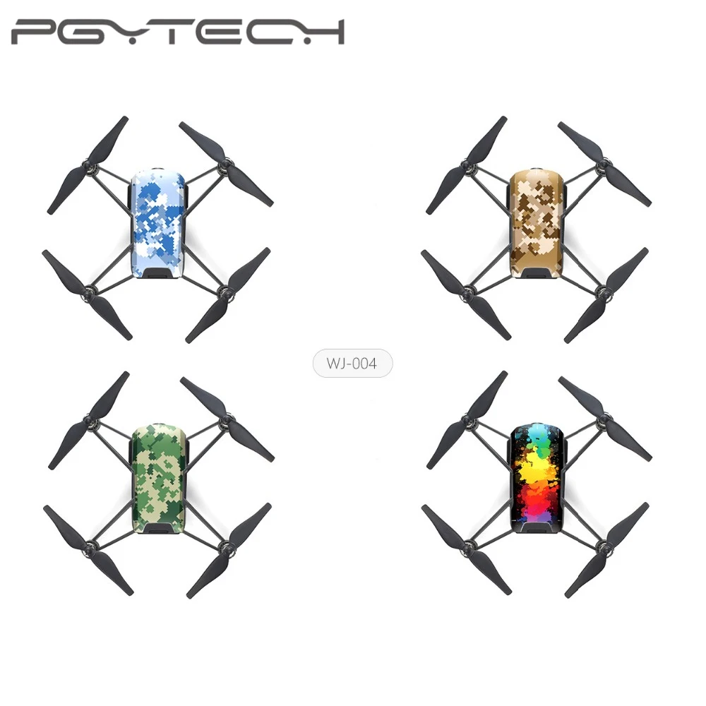 4 шт./набор, PGYTECH наклейка, пленка для DJI Tello Drone, аксессуары для камеры, наклейки на Дрон, защитная наклейка