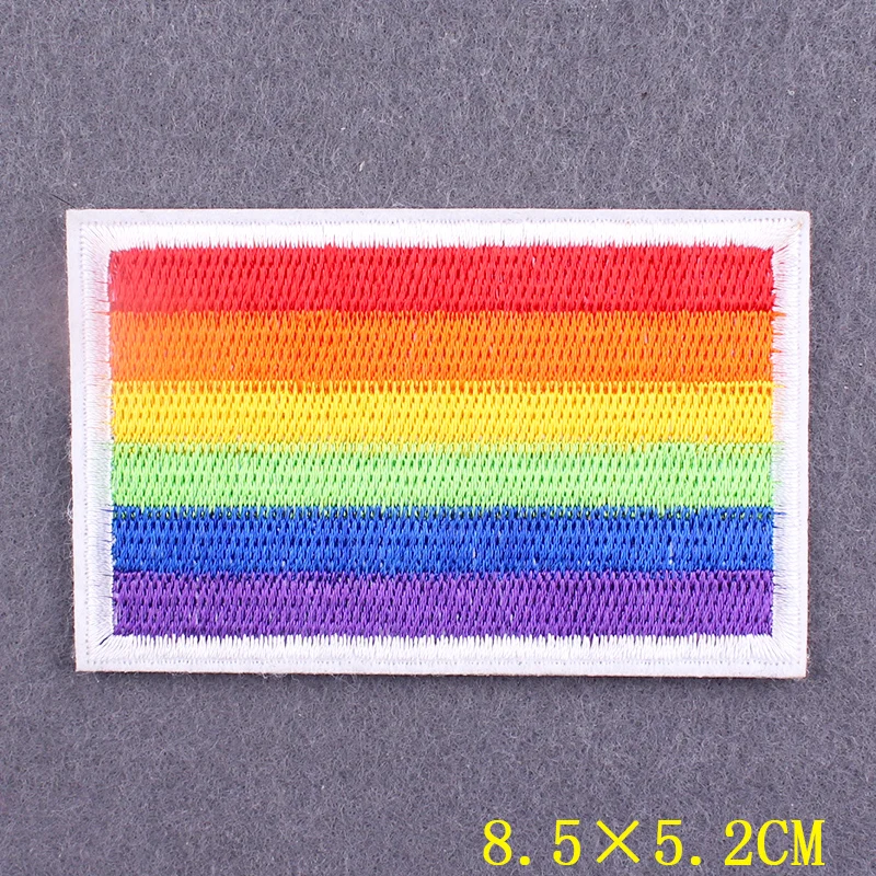 Love is Love Badges Gay Pride LGBT Patch Iron On Patches For Clothing Stickers Rainbow Patches On Clothes Stripes Accessory