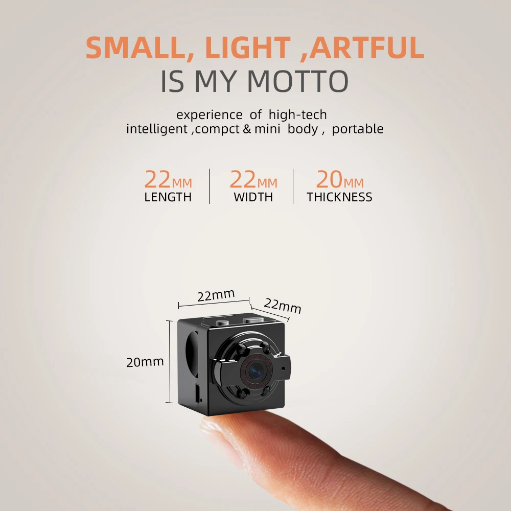 SDETER Mini Camera Camcorders 720P Camera Sport DV IR Night Vision Motion Detection Small Camcorder DVR Video Recorder Camera