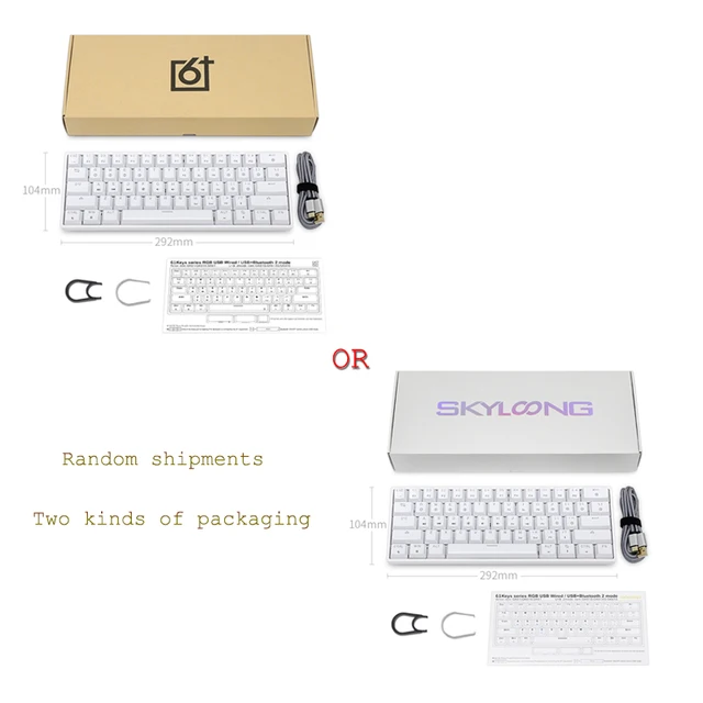 TMKB GK61 Mechanical Gaming Mini Keyboard Bluetooth 5.1 Type-C RGB  Hot-Swappable Wireless 60%Keyboard - AliExpress