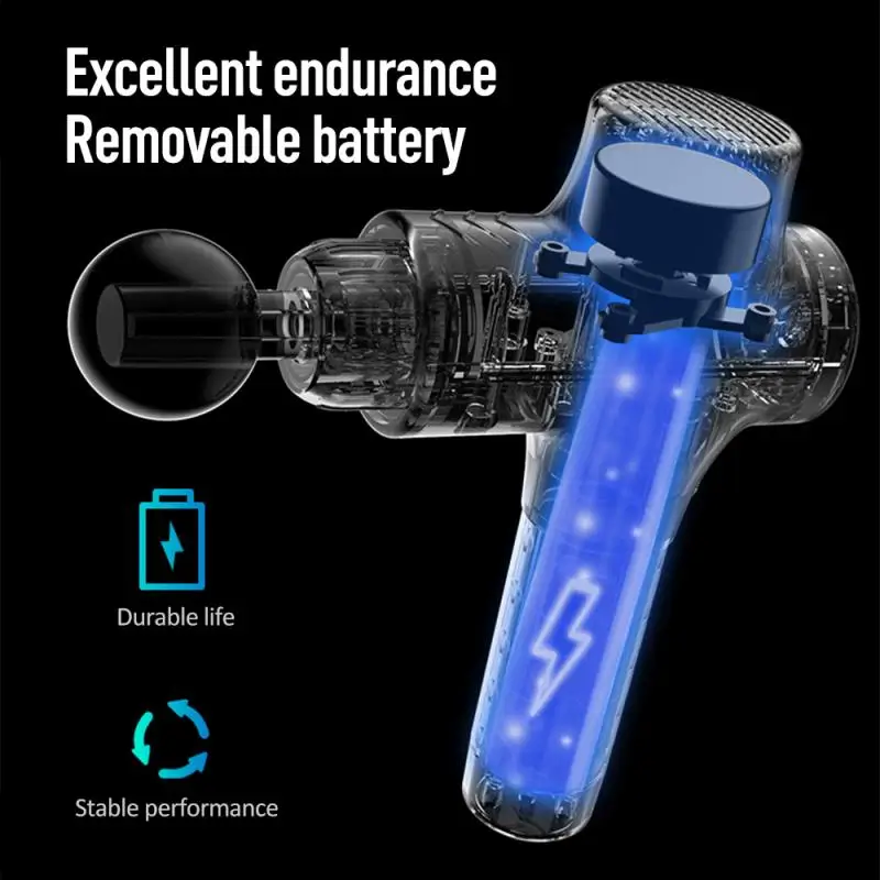 

Electric Muscle Relaxation Massager Handheld Deep Muscle Massager Fitness Equipment 10000r / min MAX