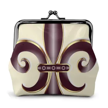 

OLN Mini Wallets Women Coin Purses Fleur De Lis New Orleans Flower Small Change Purse Coin Pouch Credit Card Wallet Money Bag