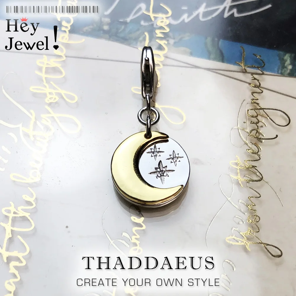Подвеска с Луной и звездами универсальная Европейская бижутерия для женщин мужчин модный подарок из