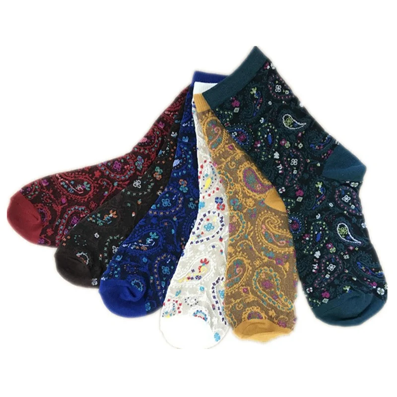 1 пара Хлопковых Носков для женщин; теплые носки с принтом; сезон осень-зима; милые женские носки в японском стиле Kawaii; рождественские подарки