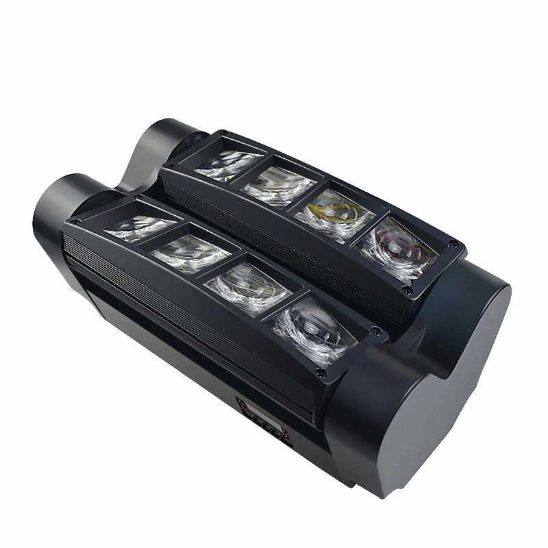 Высокое качество 45 Вт мини Led Паук свет DMX512 8 светодиодов LED движущийся головной RGBW