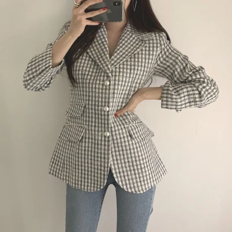 Real shot new fashion temperament Slim short paragraph suit jacket