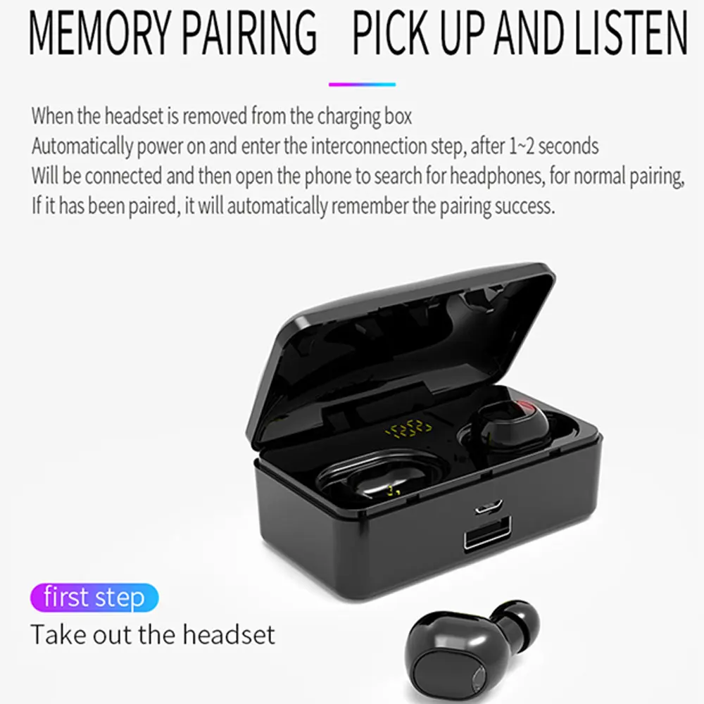 G10 TWS 5,0 Bluetooth 9D стерео наушники беспроводные наушники IPX7 водонепроницаемые наушники 3500 мАч светодиодный внешний Смарт-аккумулятор держатель телефона
