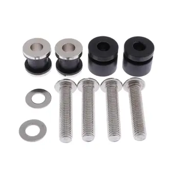 

Motorcycle Backrest Sissy Bar Docking Hardware Kit Fits for Harley Breakout 13-17 (Metal)