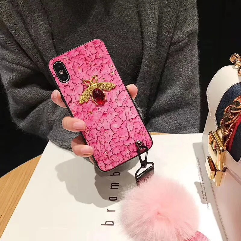 Роскошный блестящий чехол для телефона Bee для iPhone 11 Pro Max XR XS MAX X 8 7 6 6S Plus чехлы для iPhone XS MAX XR X 8 7 6 6S Coque Cover