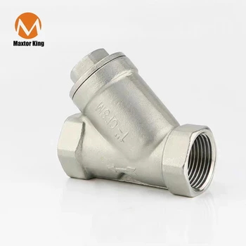 

MK BSP 1/4" 3/8" 1/2" 3/4" 1" Female Inline Y Mesh Strainer Threads Filter 304 Stainless Steel filter valve