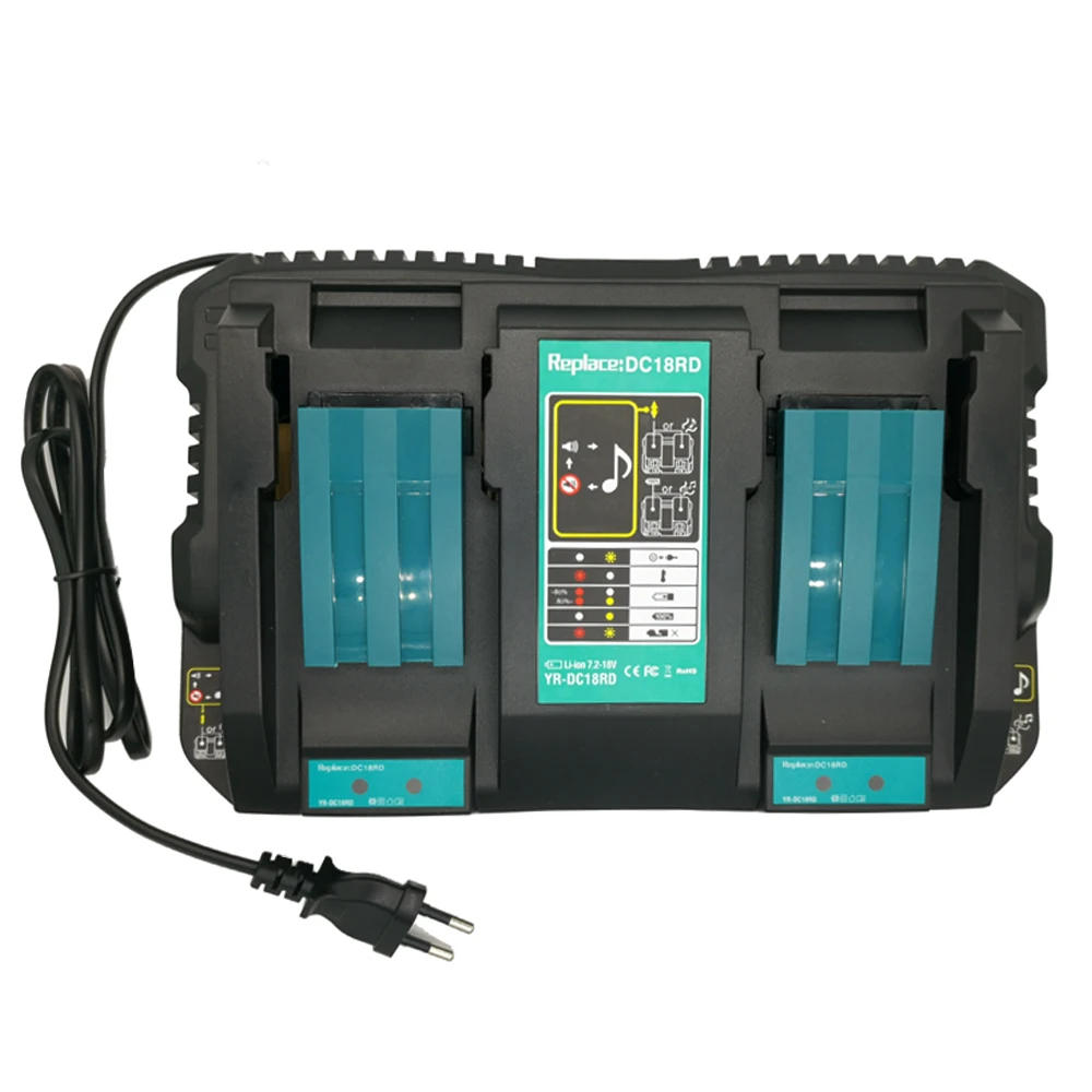 Tool Battery Charger 14.4V 18V 3A For BL1830 Bl1430 DC18RC DC18RA Li-Ion US EU Plug No USB battery charger battery charger adapter