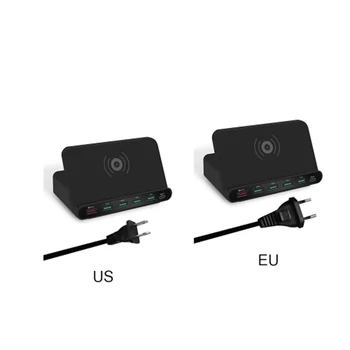 

3 in 1 Universal Qi Wireless Recharger for Smartphone Multi USB Quick Charge Holder