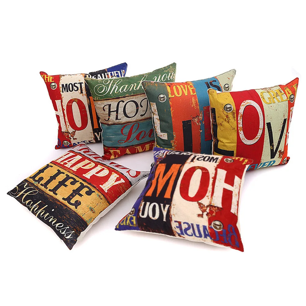 SOLEDI LOVE HOME Creative Sofa Cushion Cover Office Car Bar Cartoon Throw Pillow Cases Bedding Hotel 45*45cm Chair Bedroom