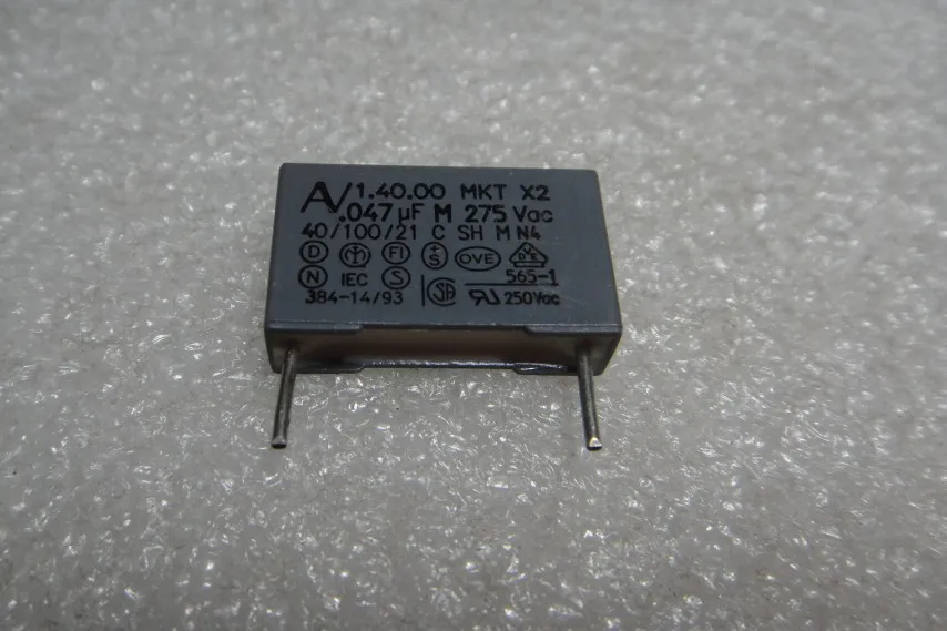 50 шт. AV R40 серия 0,047 мкФ 275Vac/MKT пленочный конденсатор(47NF 473