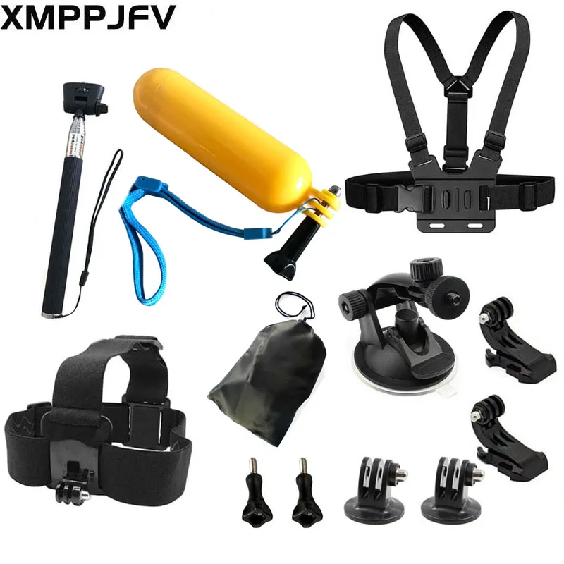 

XMPPJFV Universal Action Camera Accessories Kit for Gopro Hero 10 9 8 7 Black Chesty Head Strap For 5 4 3+ 4session YI 4K SJCAM