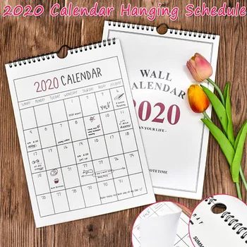

1PC 2020 Simple Wall Calendar Agenda Organizer for Home Office Hanging Schedule Decoration