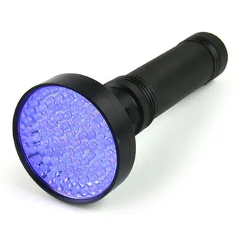 

UV Flashlight 100 LED 395 nM Ultraviolet Black Light Detector for Scorpion Dog Urine Pet Stains Bugs Money Detector G6KA