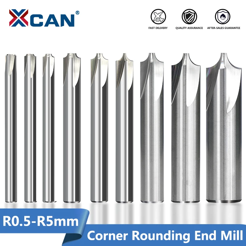 Xcan Radius Corner Rounding Cutter R0.5r5.0 Round Over End Mill