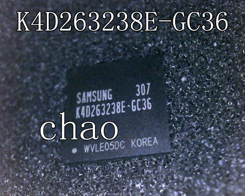 5 шт./лот K4D263238E-GC33 K4D263238E-GC36 K4D263238E-GC40