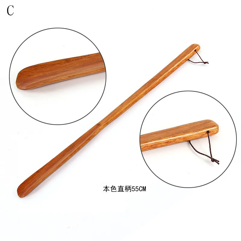 as picture Профессиональный деревянный рожок для обуви Гибкая длинная ручка Shoehorn полезный обувной подъемник профессиональные обувные ложки домашние инструменты - Цвет: as picture
