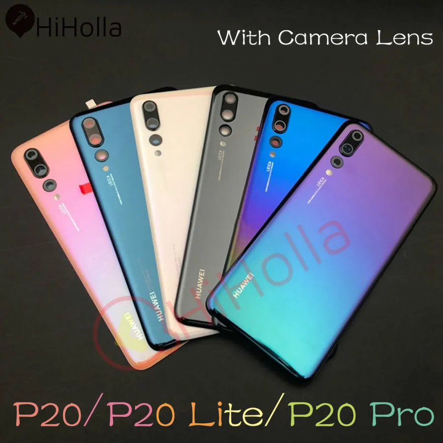 Задняя стеклянная крышка для huawei P20 Pro крышка батареи задняя панель Задняя Дверь Корпус чехол для huawei P20 крышка батареи+ объектив камеры