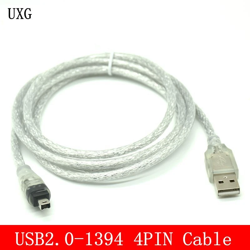 Usbオス Firewire Ieee 1394 4ピンオスilinkアダプターコードfirewire 1394ケーブル Sony Dcr Trv75e Dvカメラケーブル用 120cm 1394 Cable Adapter Cordfirewire 1394 Aliexpress