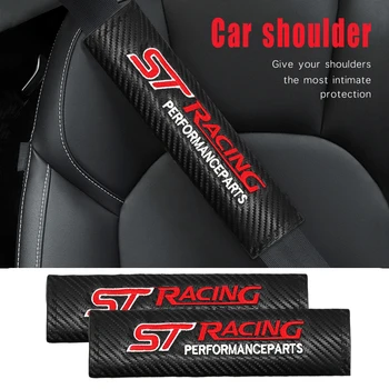

Car Styling 2PCS Car Seat Belt Cover Shoulder Pad Shoulder Strap For Ford ST FOCUS 3 Mondeo Fiesta Kuga MK2 MK3 MK4 Accessories