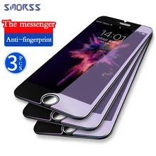 3 шт Анти Blu-Ray закаленная пленка для iphone 8 7 6s 6 Закаленное стекло пленка не полный экран покрытие HD Взрывозащищенная пленка для телефона(China)