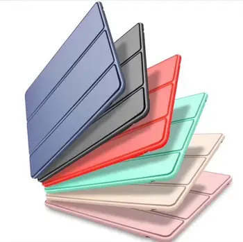

For Apple 2020 New iPad Pro 11 Air4 10.9 Air3 10.5 Silicone Soft Back PU Leather Sleep Wakup Smart Cover Case