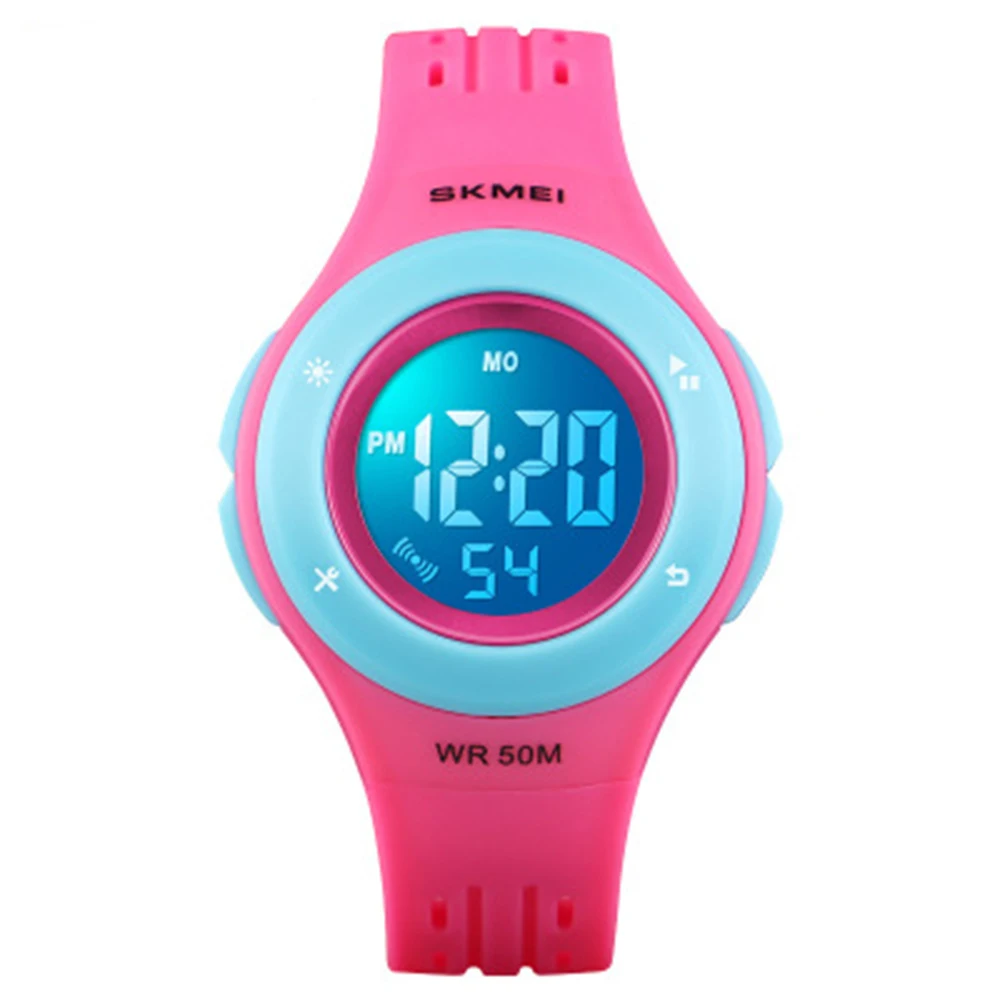 Многофункциональные детские часы для мальчиков и девочек, спортивные часы, цветной светодиодный, светящийся, водонепроницаемые часы