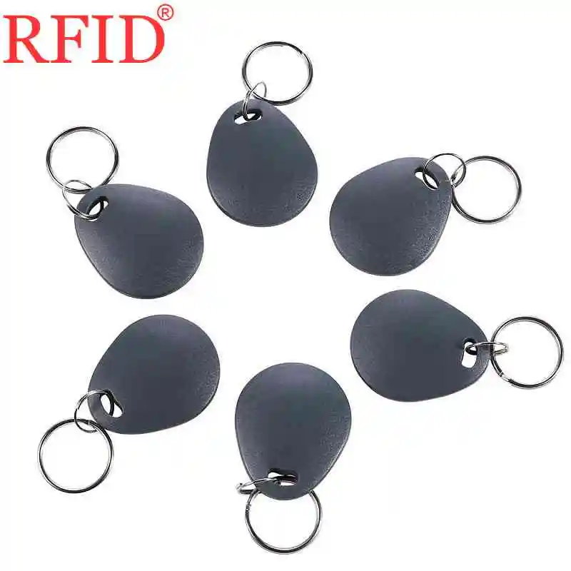 ID 125 кГц EM4305 перезаписываемые брелки RFID бирка кольца для ключей копия EM карты серый водонепроницаемый llaveros Porta Chave Token 100 шт - Цвет: 100pcs Random Color