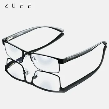 

12 Layer Coated Retro Business Hyperopia Prescription Eyeglasses Men Titanium alloy Reading Glasses Non spherical Cloth