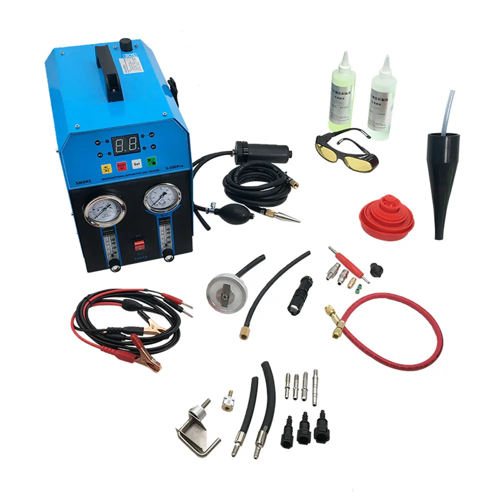 Auto Automotive Smoke Machine Pipe Smog Generator Leak Detect Rilevatore Di Perdite Diagnostica 12V Riparazione Automatica 10L/Min