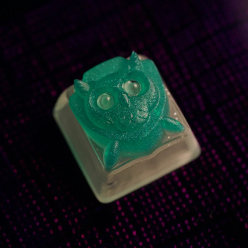 Сова подсветка смолы Keycap для Cherry Mx Переключатель Механическая игровая клавиатура нестираемые Красочные крышки DSA профиль - Цвет: owl 21