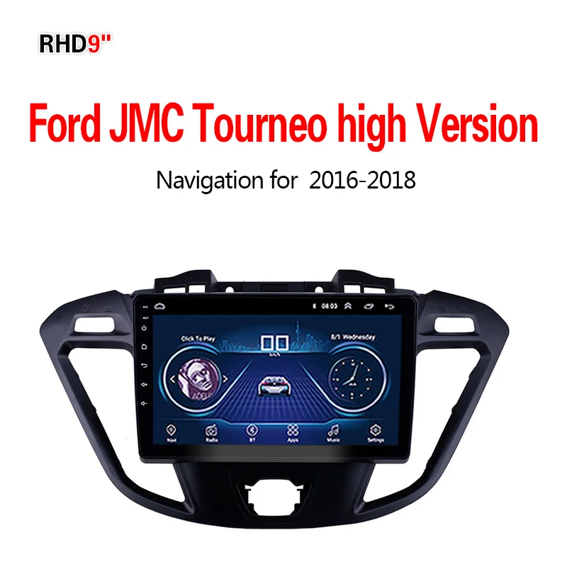 Lionet gps навигация для автомобиля Ford JMC Tourneo высокая версия- 9 дюймов RF1012X - Размер экрана, дюймов: WIFI 1G16G