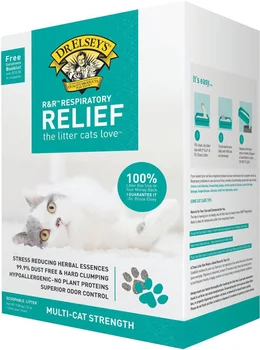 

DR.ELSEY'S DR.ELSEY'S R & R RESPIRATORY RELIEF lumps filling the toilet for cats respiratory assistance