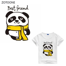 ZOTOONE мультяшная бабочка панда железные нашивки для одежды милый аниамл теплопередача пользовательские нашивки аппликация на одежду для детей