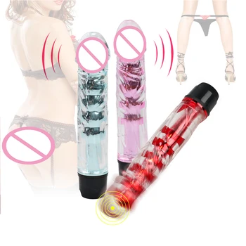 Vibrator Jelly Dildo Realistic Dildo Penis Suction Cup Male Dick Female Masturbation Erotic Toys for Adult Sex Toys for Woman 3