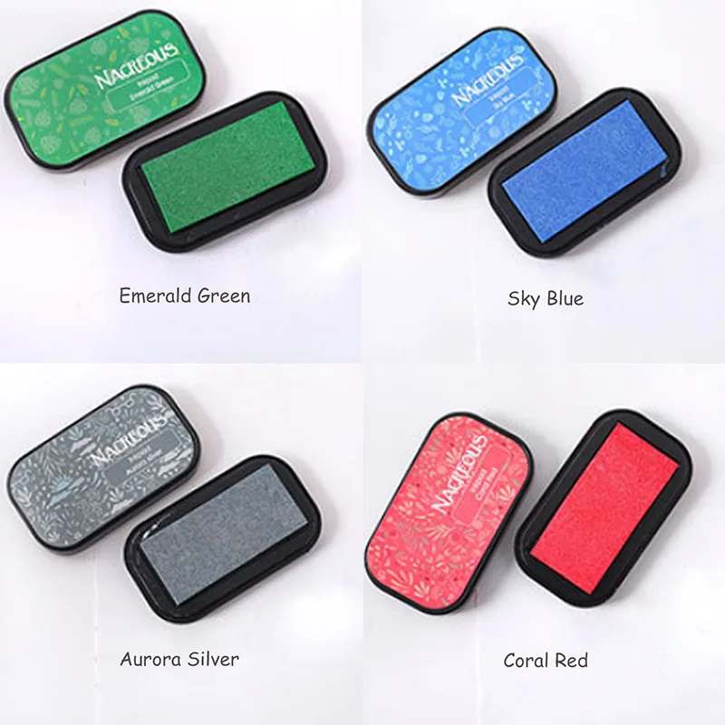 Stamp Sealing Decoration Office Accessories Multifunction Vintage Crafts DIY Scrapbooking Ink pad 12 Colors Non-Toxic Nice Gift