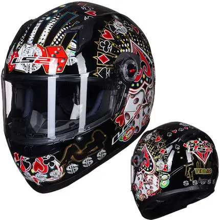 LS2 FF358 Полнолицевой мотоциклетный шлем с моющимися внутренними накладками, мужские многоцветные гоночные шлемы ls2 Casco Moto ECE Сертификация - Цвет: 31